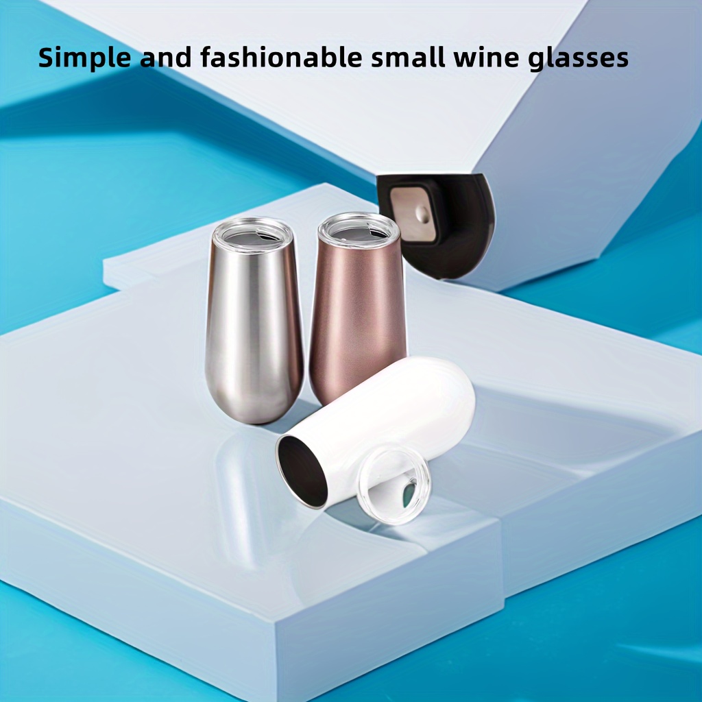 Eggshell Shaped Stainless Steel Insulated Wine Tumbler Bar - Temu