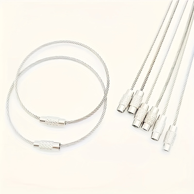 Stainless Steel Wire Keychain Cable - Temu