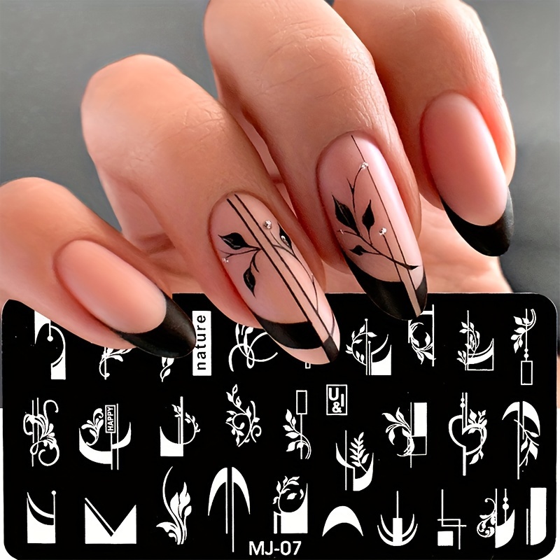 Nail Stamping Board Set, Silicone Nail Brush, Polishing Transfer Template,  Nail Tool DIY Template