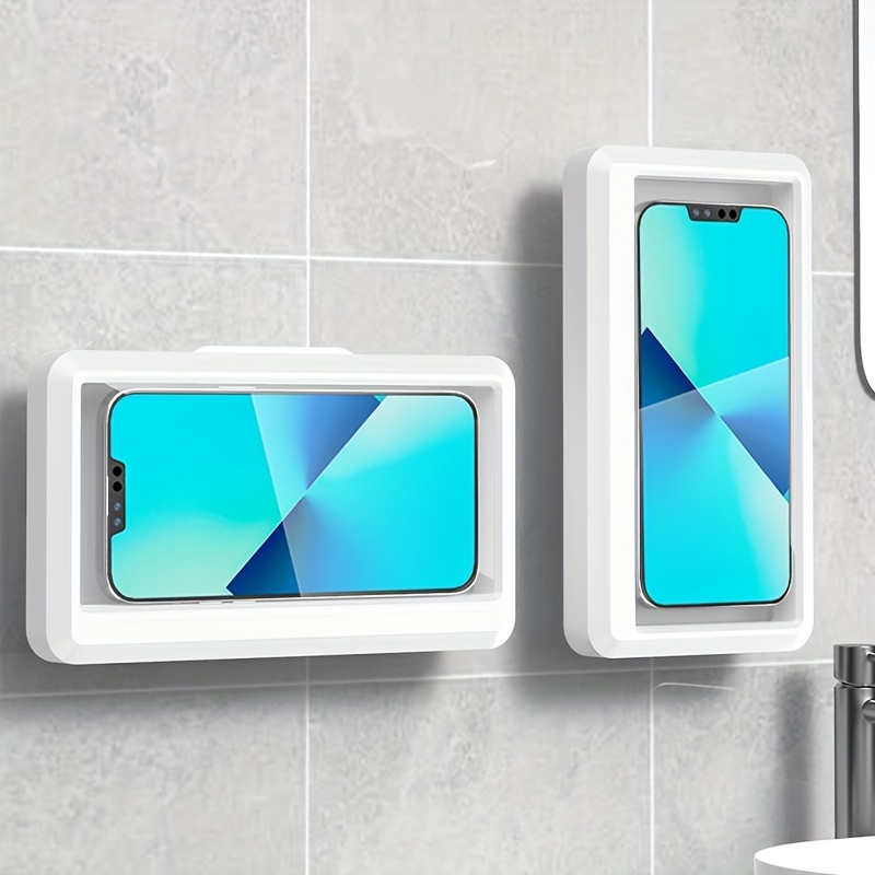 Wall Mount Shower Phone Holder Bathroom case Mount Shelf, Bathroom Pho –  Spread Pixie Dust