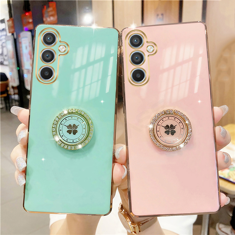 Luxury Glitter Leopard Phone Case for Samsung Galaxy S21 FE 5G S23 S22  Ultra S20 Plus S10 A73 A22 A32 4G A52s A53 A14 Back Cover - AliExpress