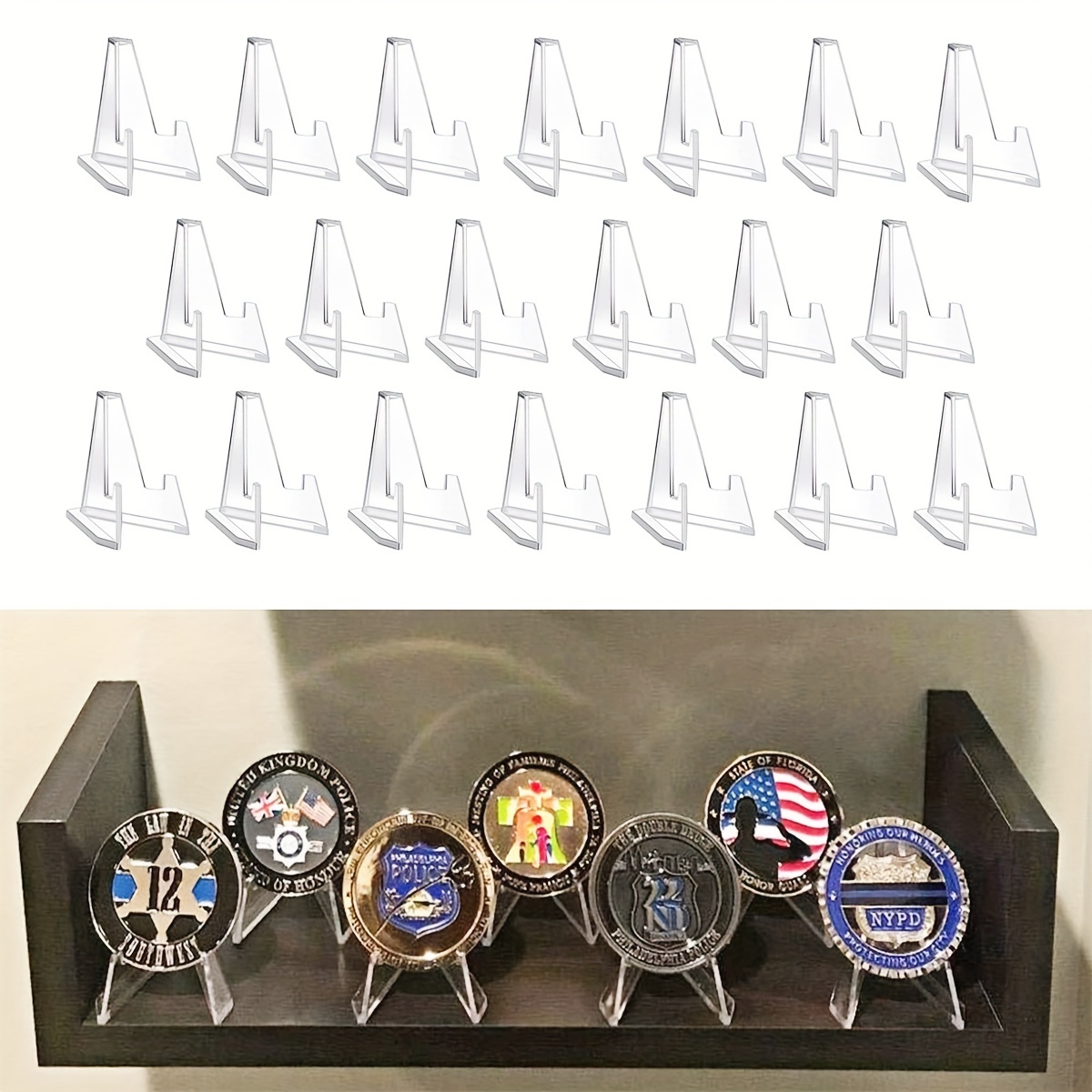 Challenge Coin Display Stand Coin Holder Acrylic Stands For - Temu Ireland