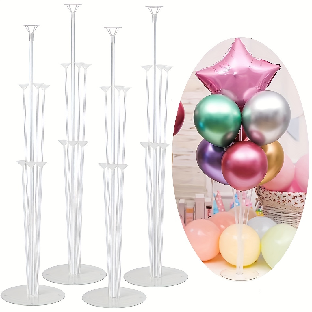 1/2/4Sets 7 Tubes Table Balloon Stand Kit Support Holder Balloons Stand  Party Wedding - AliExpress