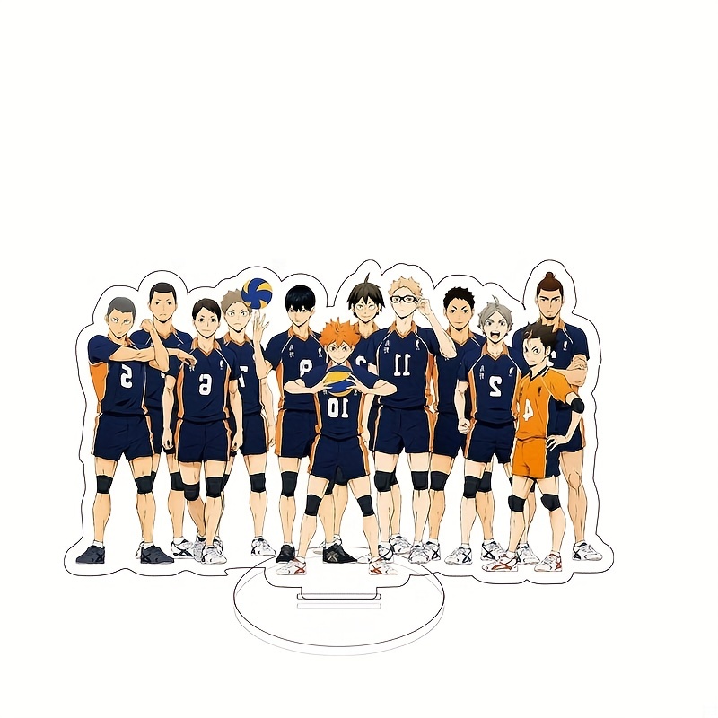8pcs/set volleyball juvenile anime haikyuu action