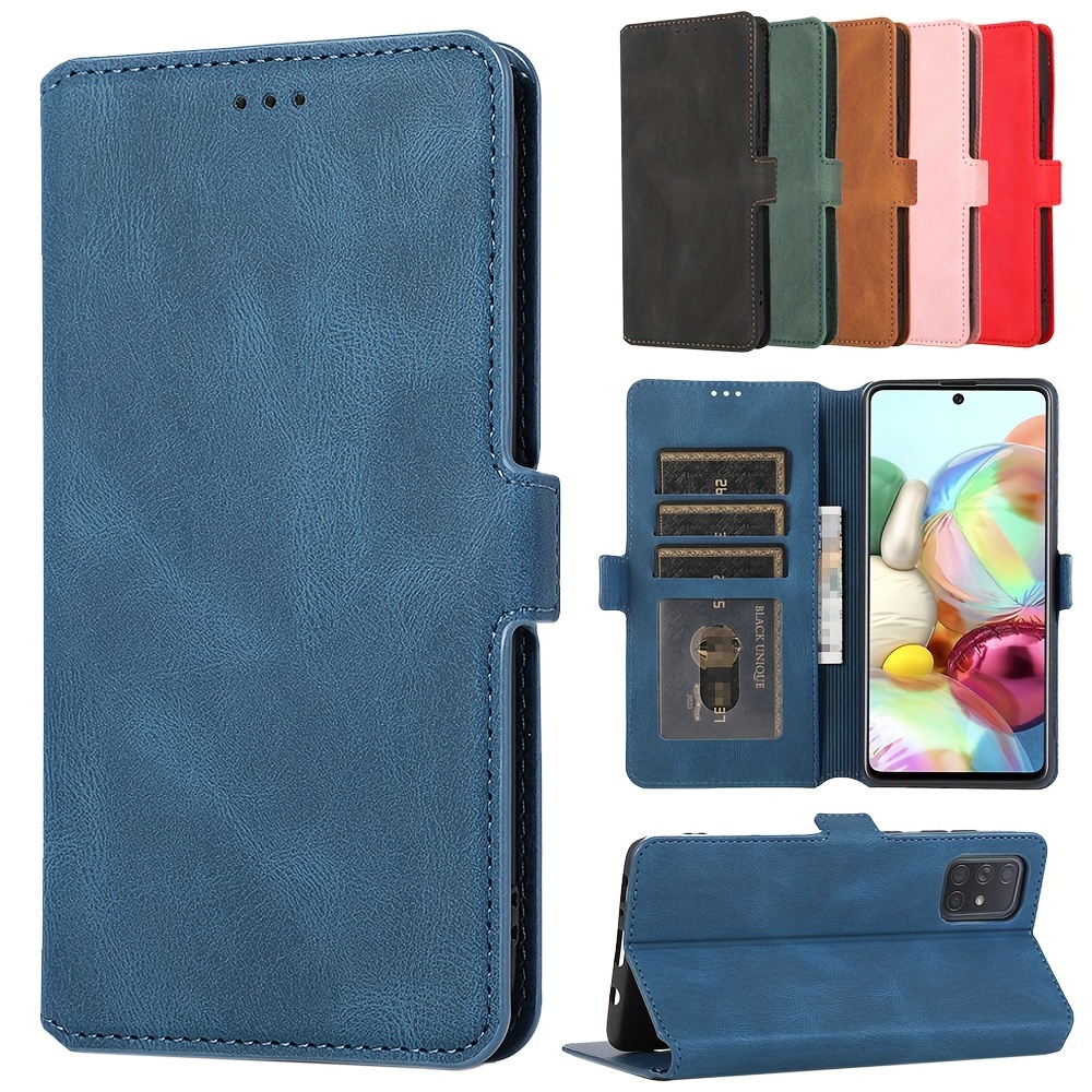 Samsung Galaxy A54 5G Phone Case, Wallet Leather Cover+Tempered Screen  Protector