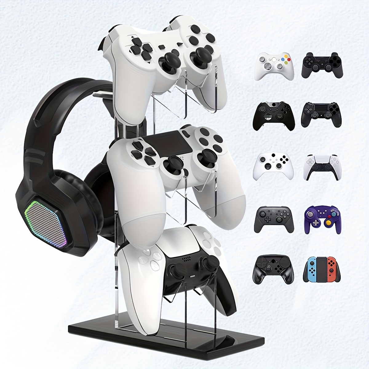 Headphone Stand Wall Mount Hand Headset Holder Sculpture Display Storage  Xbox PS