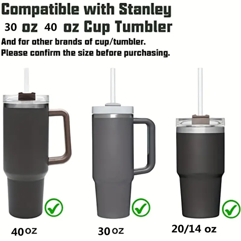 Stanley Adventure Quencher 14 oz to 20 oz Tumbler Straws 4 Pack