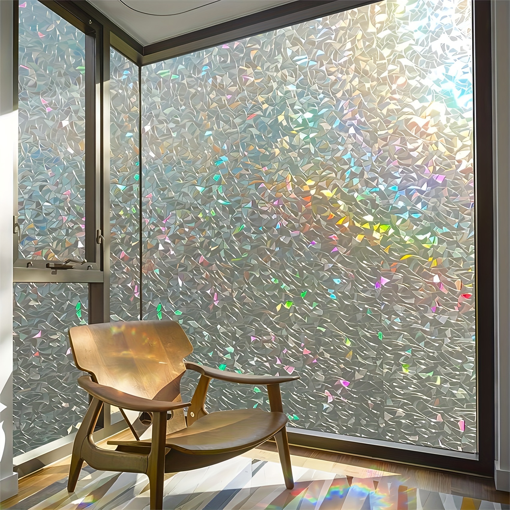 Rainbow Effect Dichroic Rainbow Iridescent Film Solar Tint Window Film  Glass