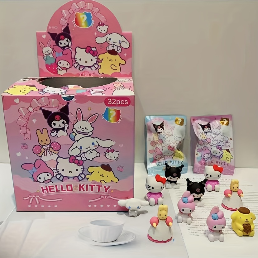 Hello Kitty Mascot Clip: Pink Pop Sanrio Stationery (1 Random)