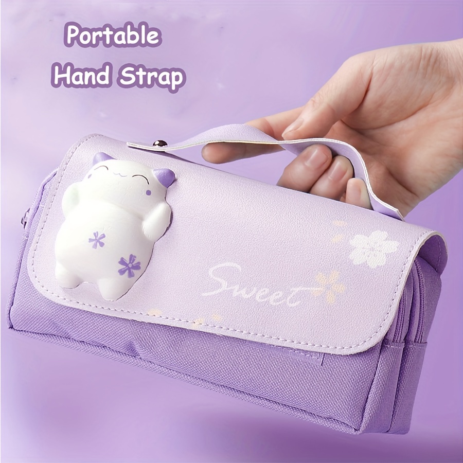 Large Capacity Pencil Bag Aesthetic School Cases Stationery Kawaii