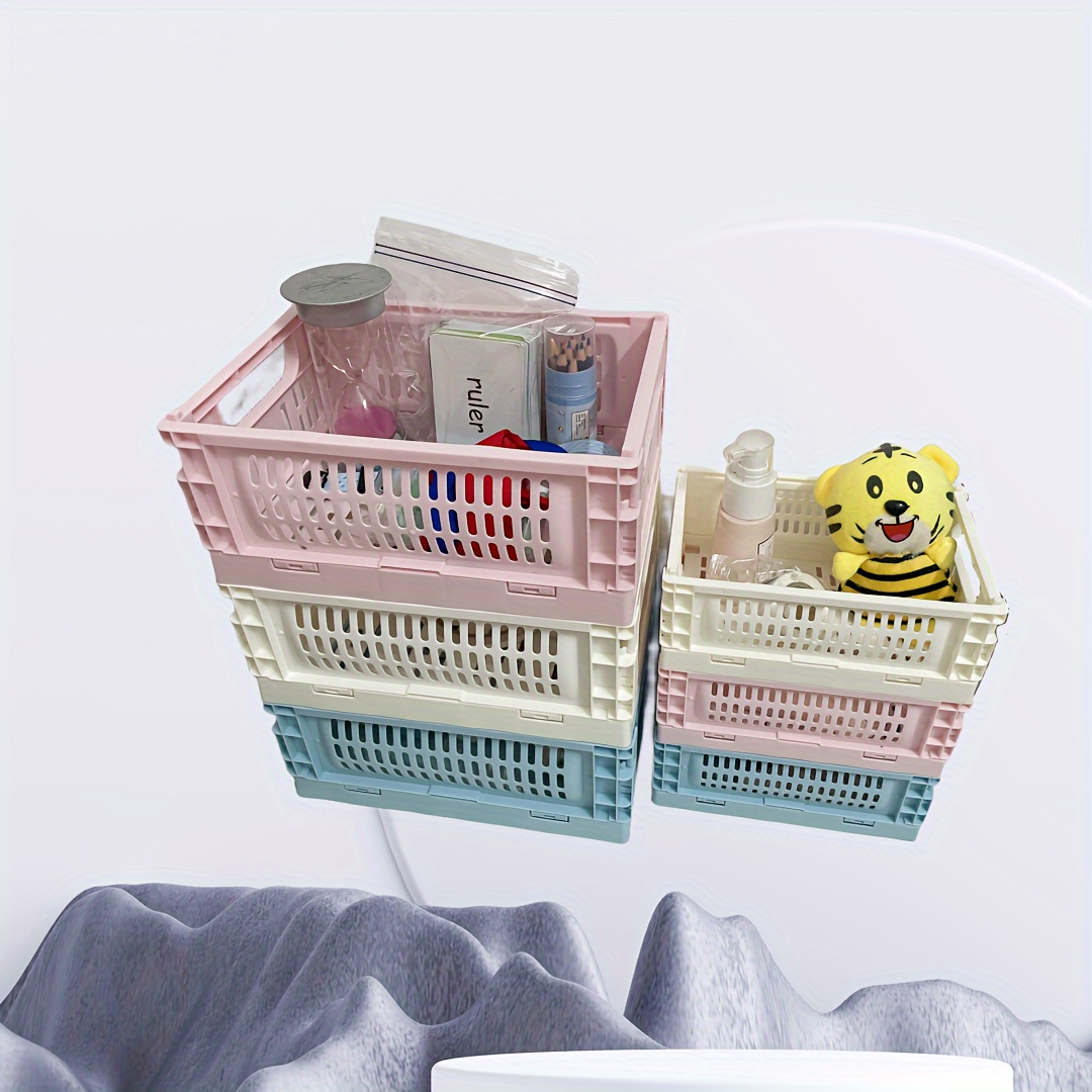 Doolland Storage Bins with Lids Decorative Baskets for Organizing Stackable  Storage Bins，Toy Basket, Baskets for Organizing,Kids Toy Storage Organizer