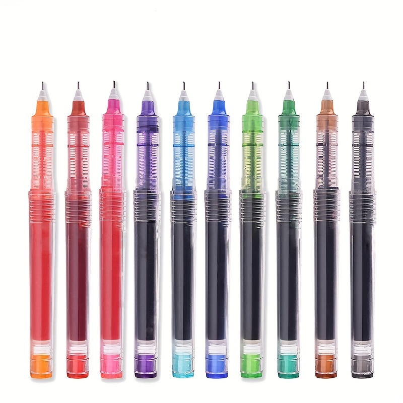 Sipa 10 Pcs/Set Color Pens Fine Tip 0.38mm Slim Plastic Fineliner Hook Line  Pen For Sketch Painting Drawing School Art Supplies