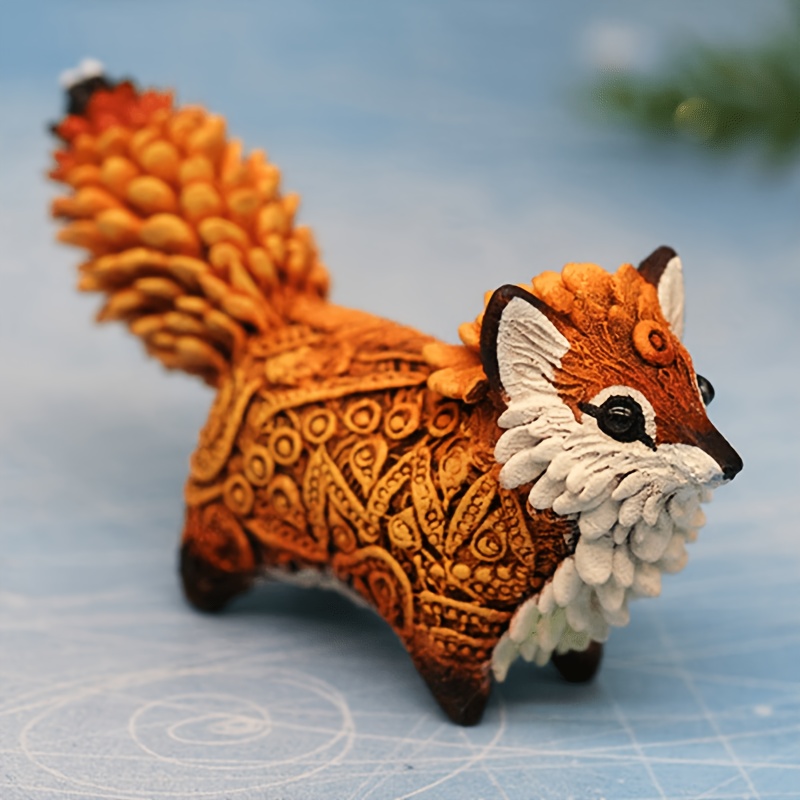 Realistic Solid Wild Animal Model, Small Red Fox Fire Fox Suit Children's  Science And Education Desktop Decoration Ornaments Toys