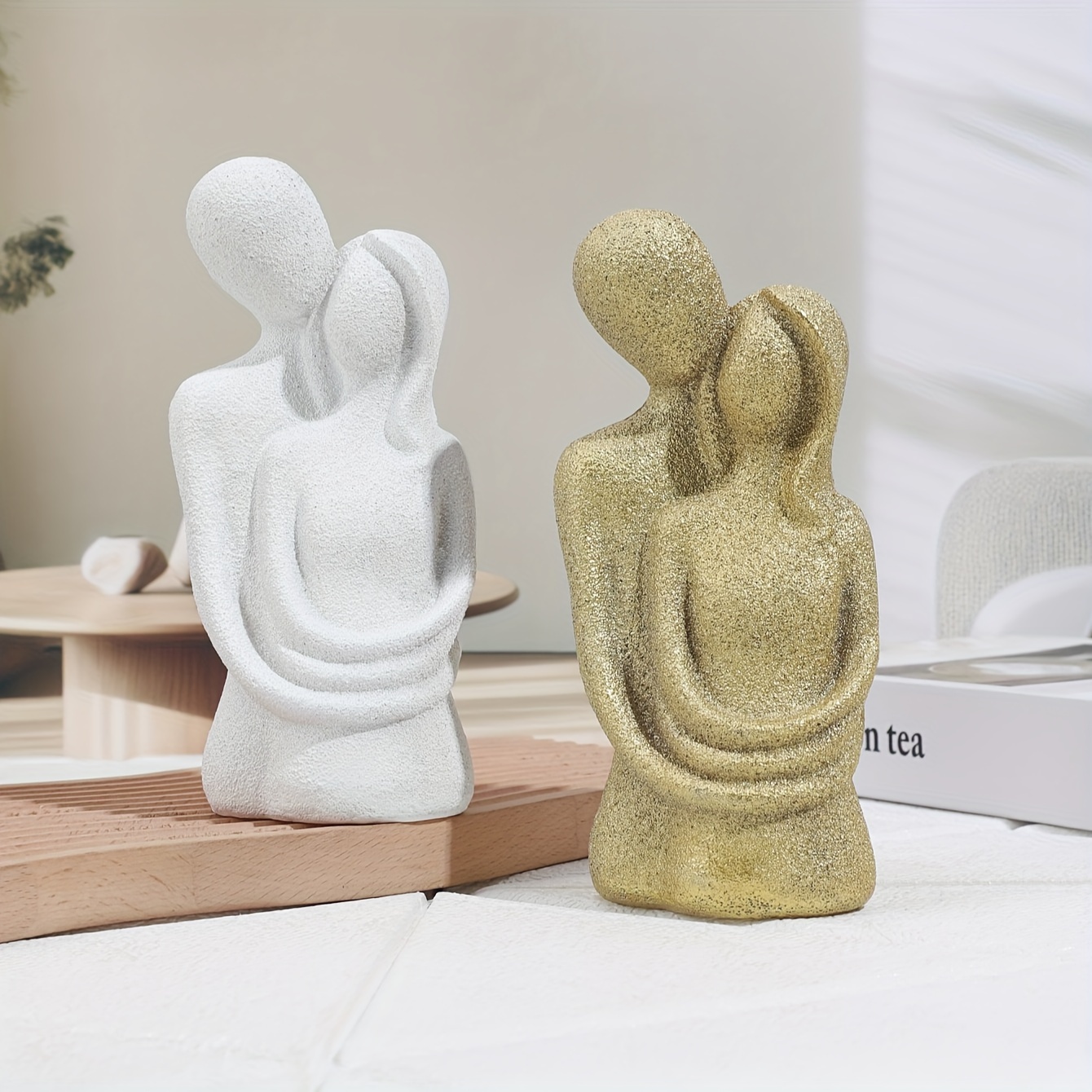 Figuras de baile bailarín, estatua de pareja, para novia, esposa, amantes,  aniversario, cumpleaños, boda, escultura de poliresina, adorno abstracto