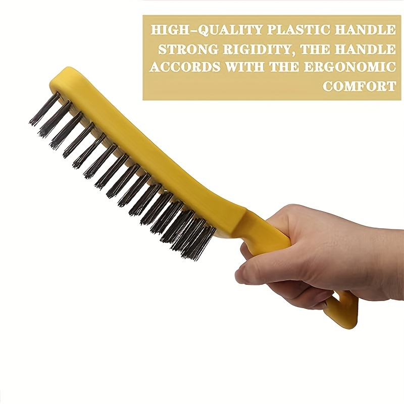 Long handle stainless steel wire brush industrial rust removal