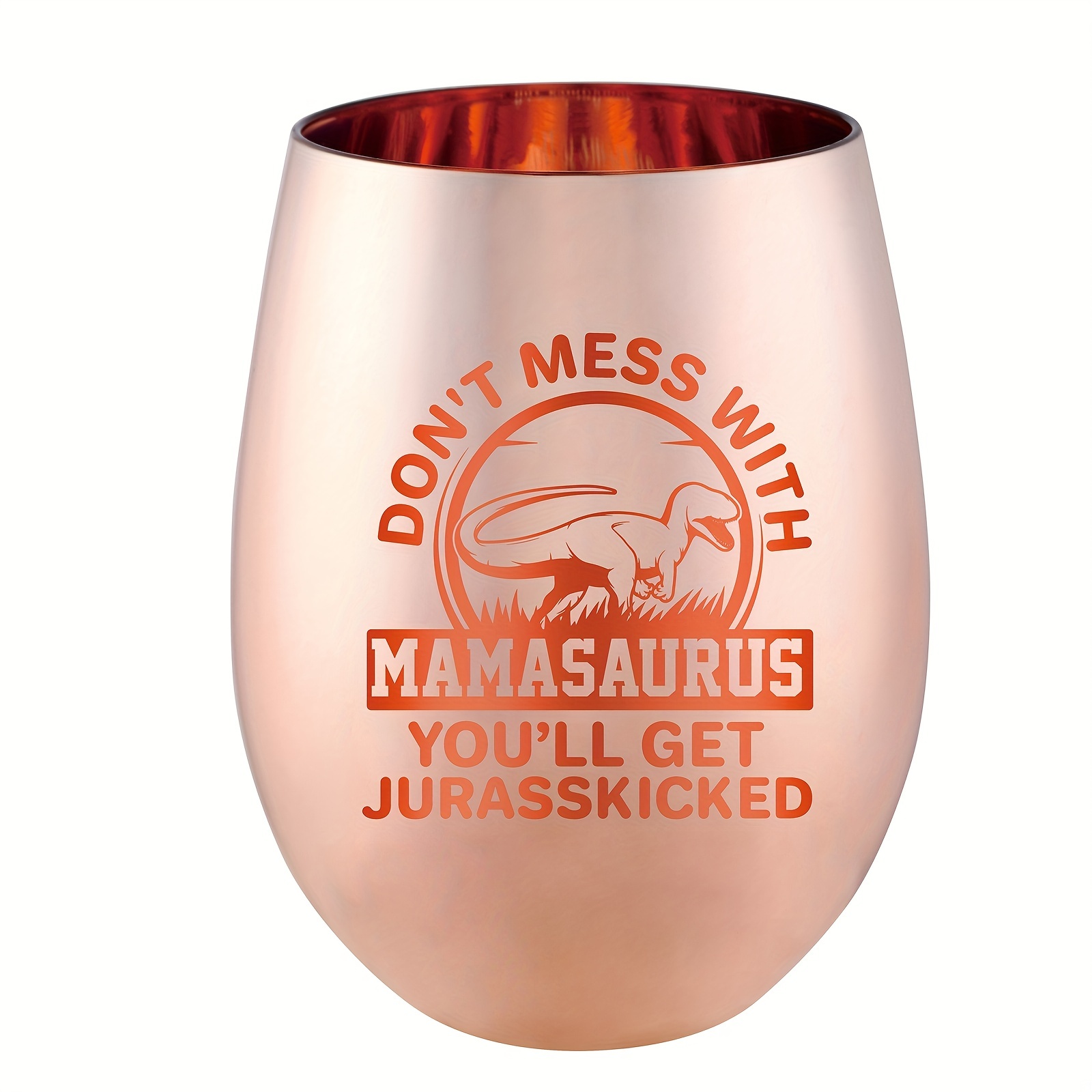 Don't Mess with Mamasaurus You'll Get Jurasskicked Floral Style Stainless  Steel Tumbler