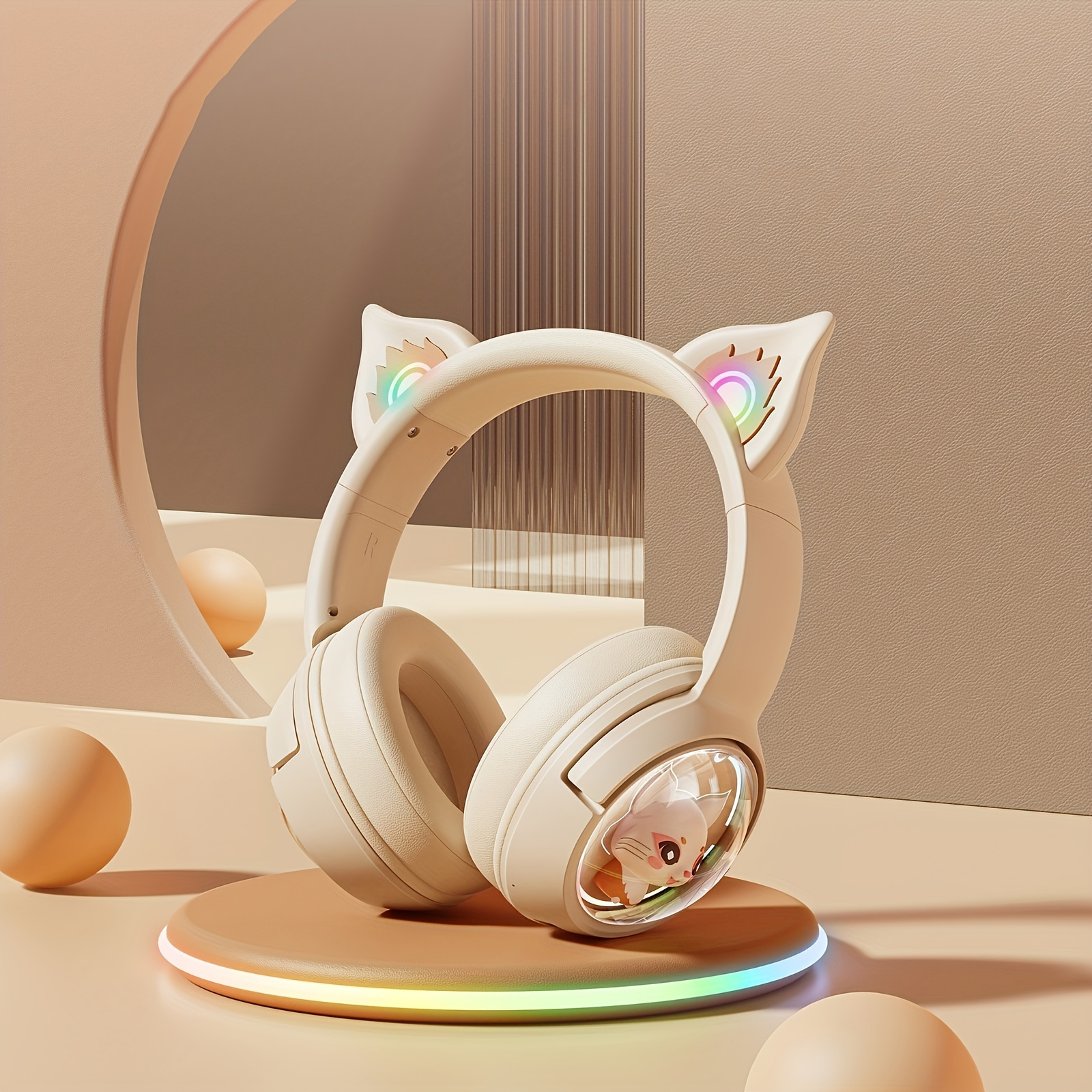 Headphones Anime Cat Ears Cartoon Bluetooth Headphones | Fruugo AU-demhanvico.com.vn