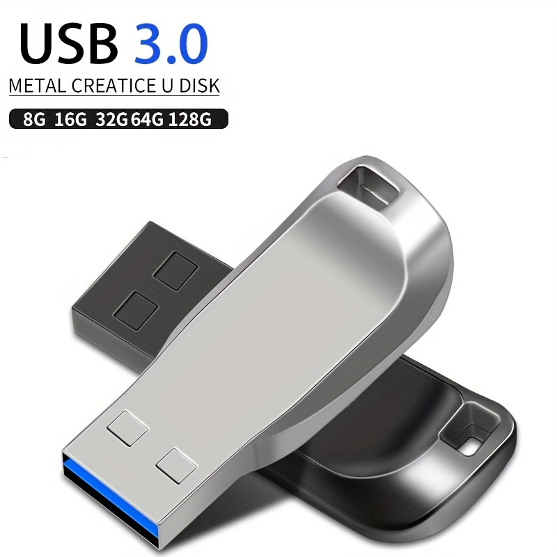 16Go 3.0 Métal Clef USB Pen Drive 16 GB Mini CLé USB 16 Go 3.0 Flash Drive  Stockage Carte Mémoire Flash Drive Rotation Stylo Lecteur