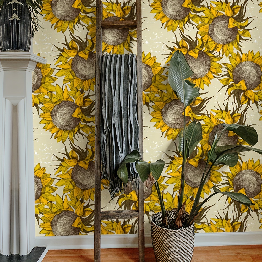  Papel pintado autoadhesivo de PVC, hermosas plantas