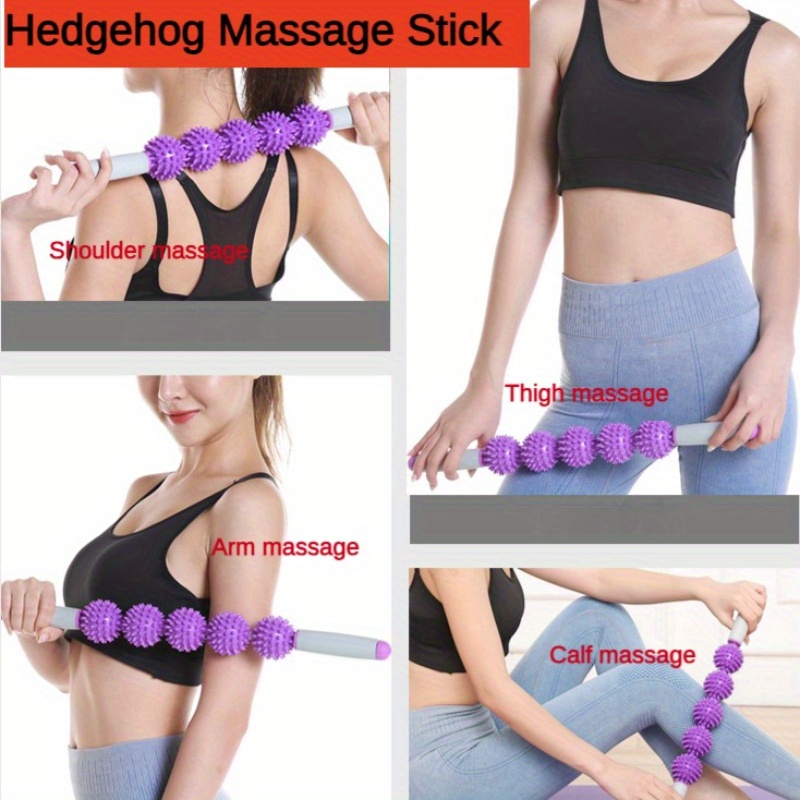 Fascia Massage Roller, Thin Leg Beech Wood Acupuncture Muscle Blasting Wood  Roller For For Waist