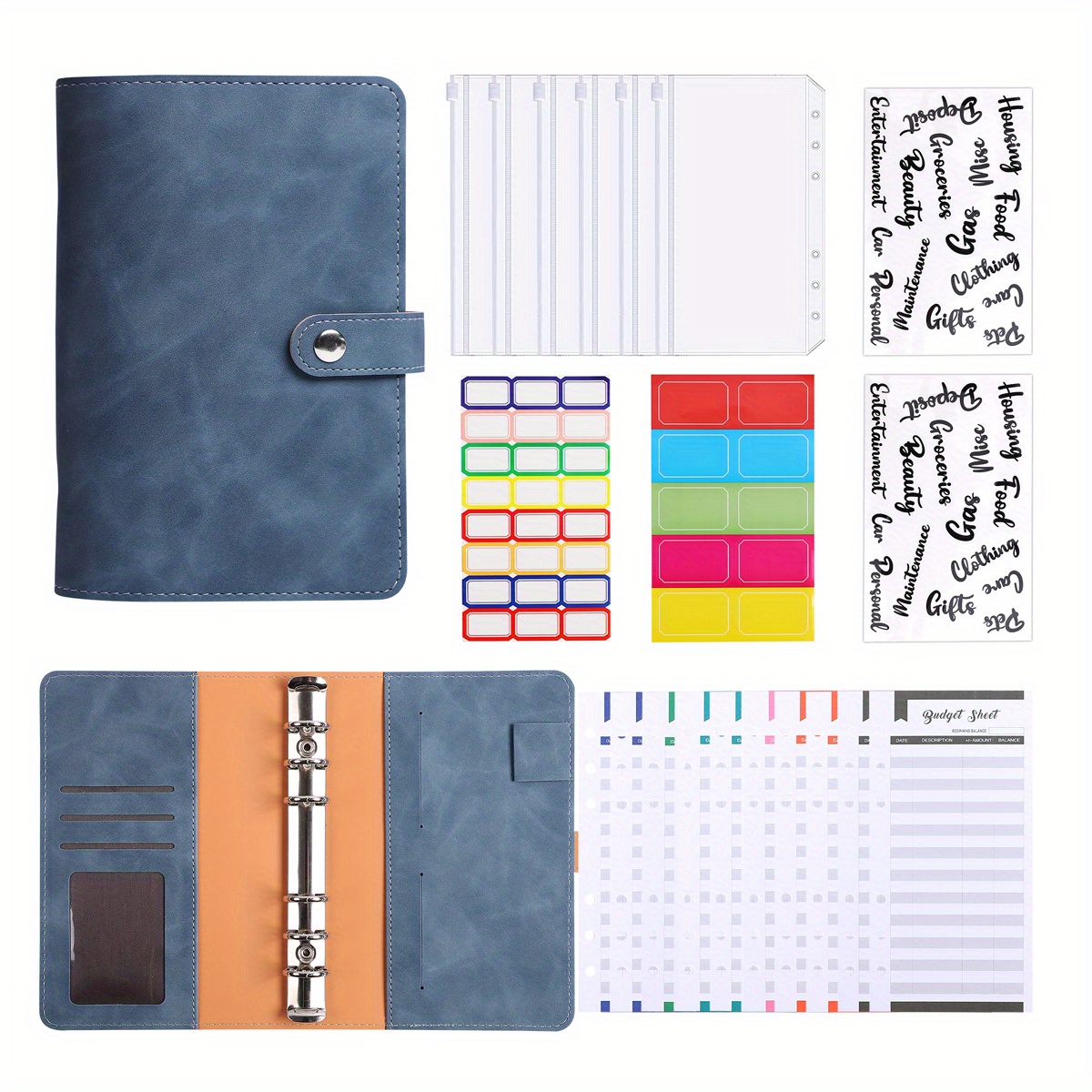 Raccoglitore Notebook A5 In Pelle Pu Agenda A 6 Anelli - Temu Italy