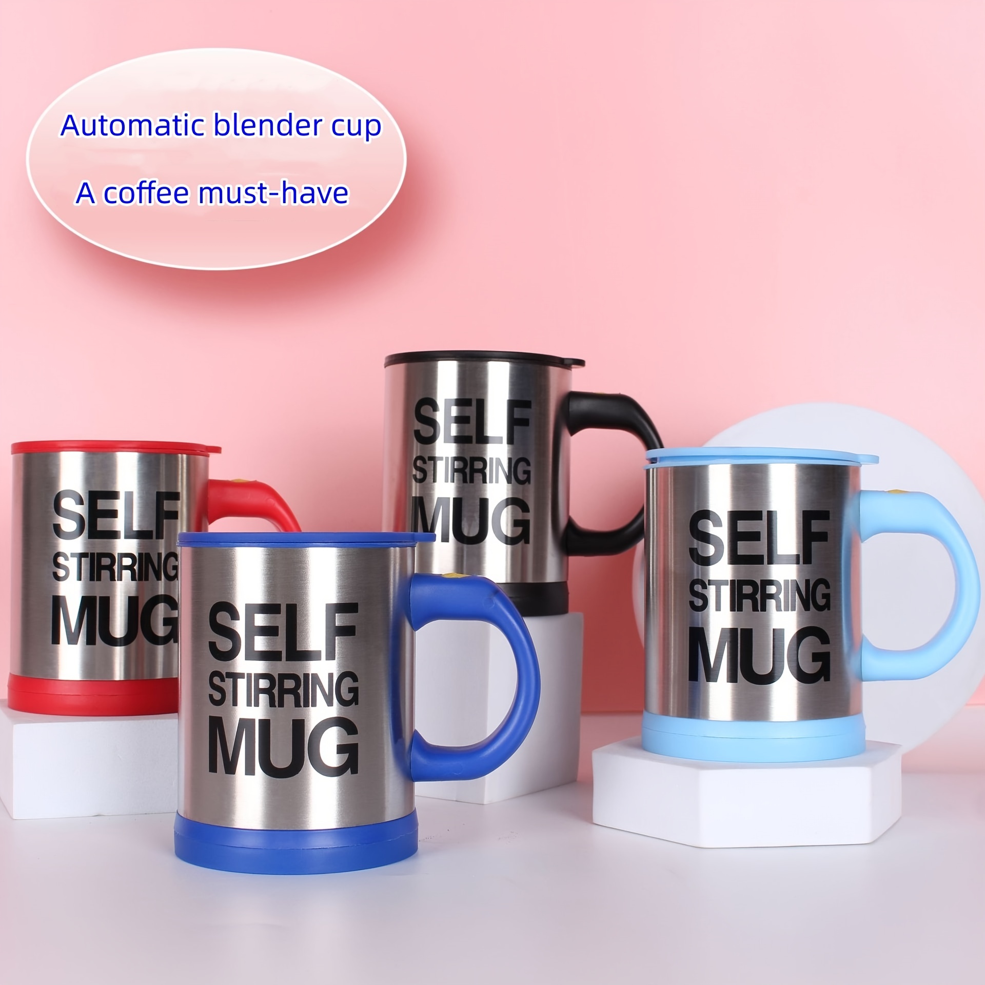 Electric Self Stirring Coffee Mug Cup Automatic Self Mixing Spinning  Stainless Steel Home Office Travel Mixer Milk Whisk Cup Mug - AliExpress