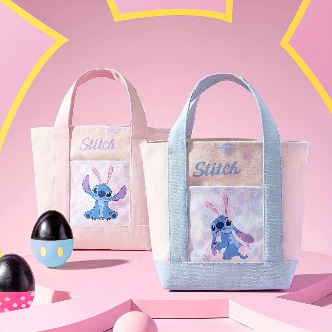 Cute Disney Stitch & Scrump PVC Handbags Bags Hanger Pendant