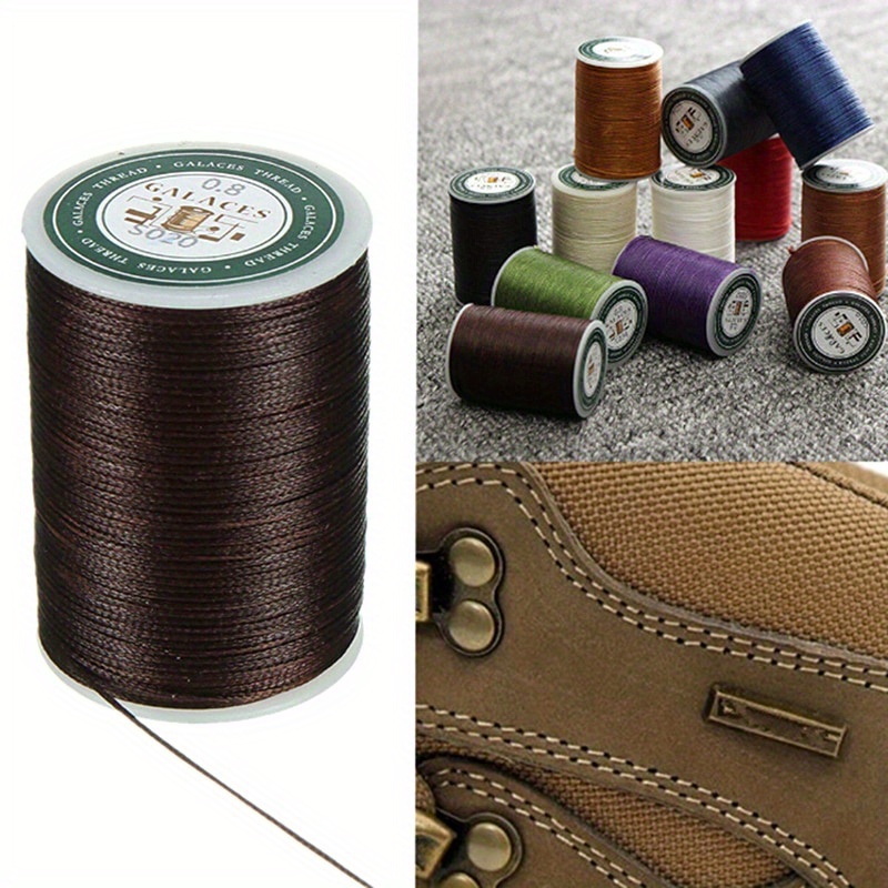 4Pcs Flat Waxed Thread Set Wax String Polyester Cord Kit for