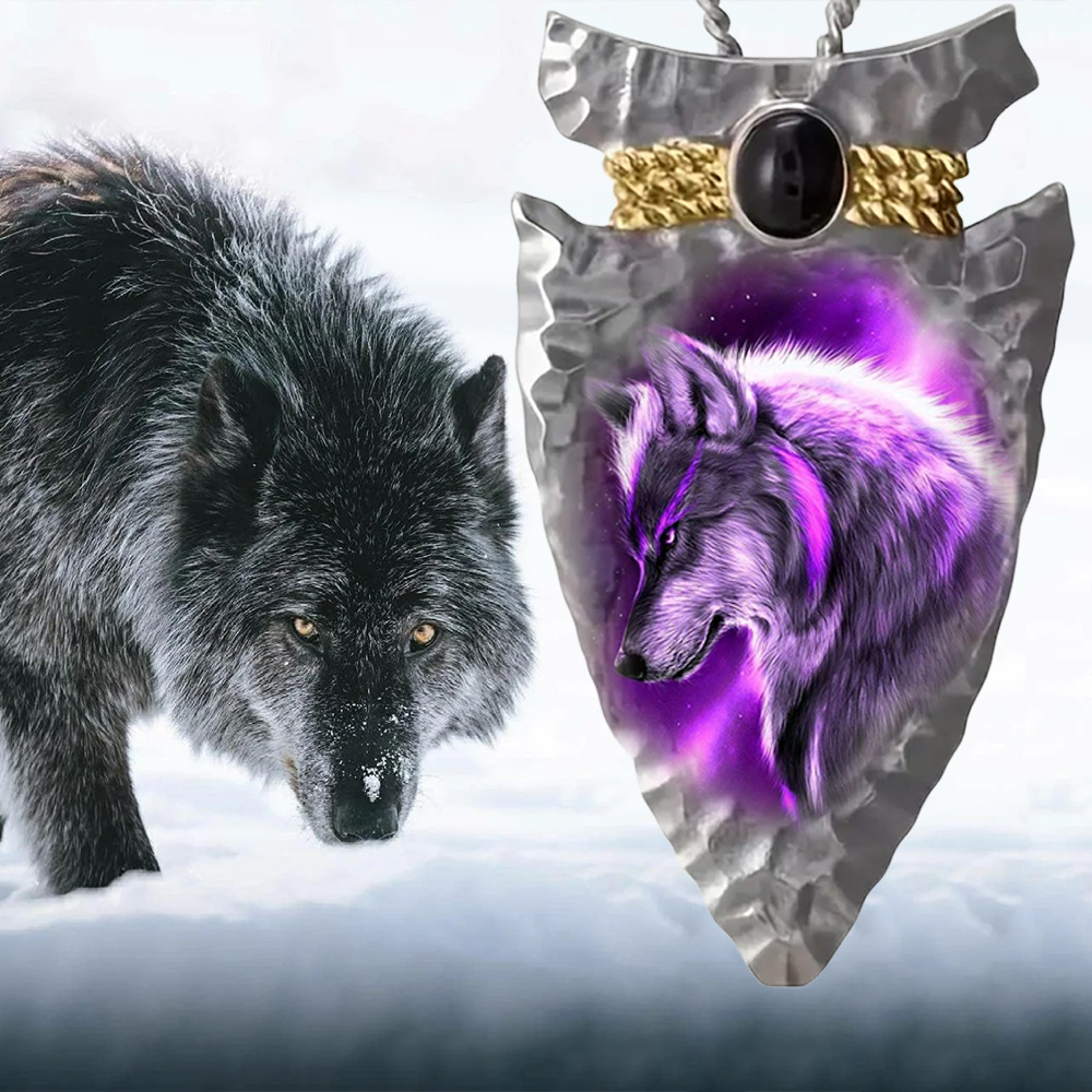 Wolf Stone Necklace - Temu