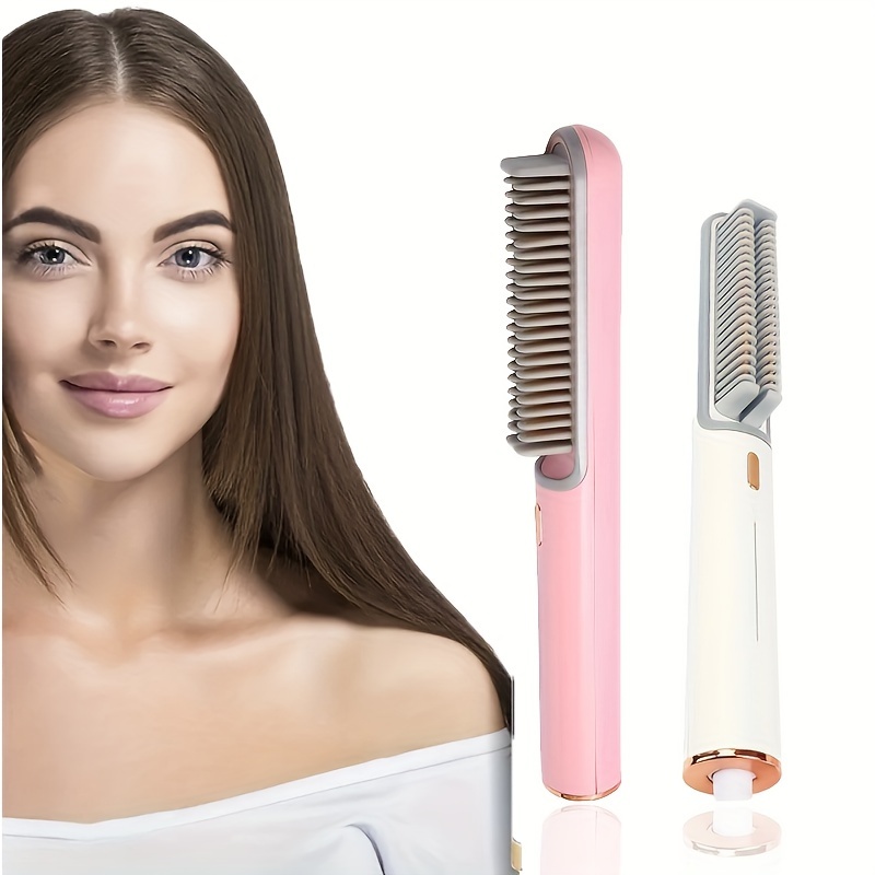 Straightening Brush Natural Hair Temu