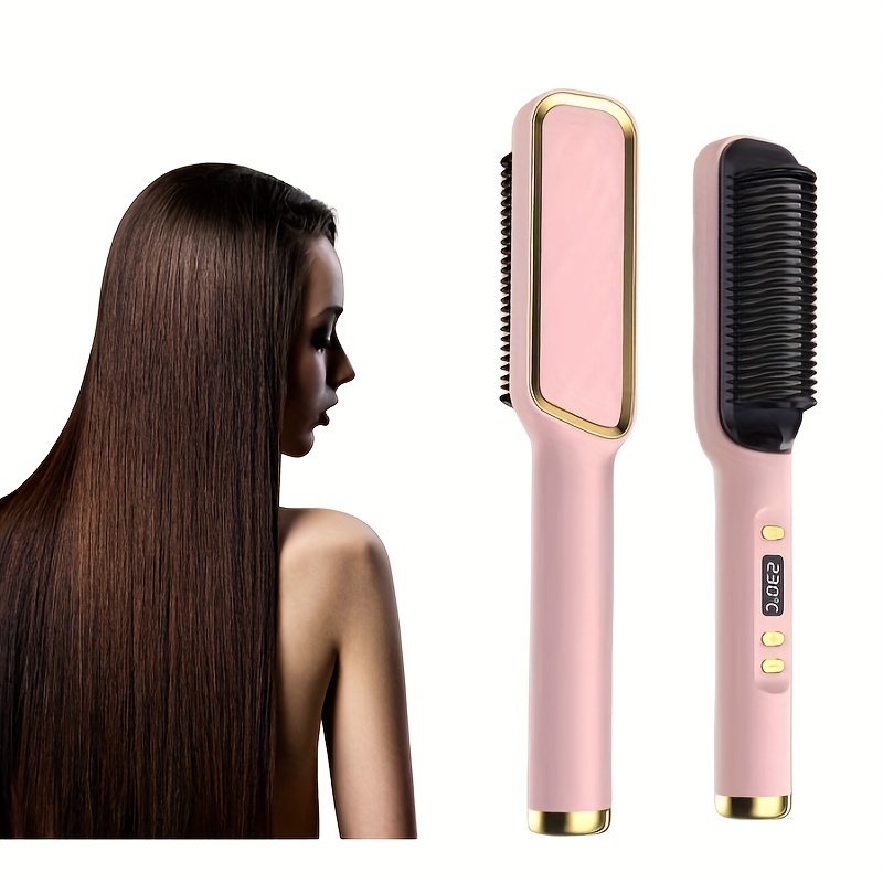 Tymo Hair Straightener Brush - Temu