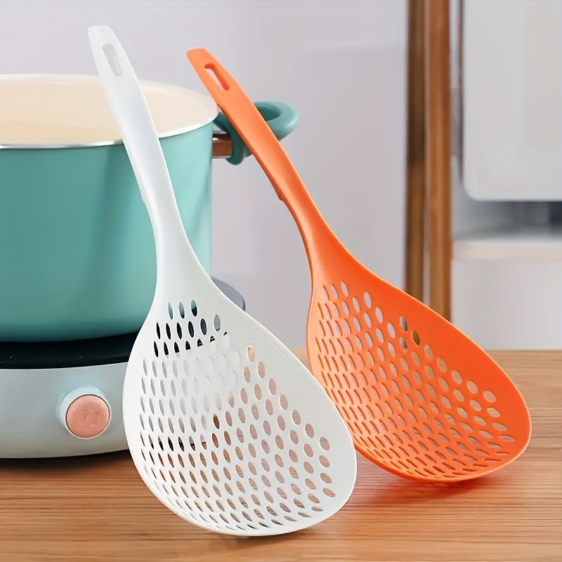 Stainless Steel Skimmer, 2 Pieces Strainer Ladle, Fine Sieve Slotted Spoon,  Straining Spoon, Stainless Steel Spoon Filter Set, Spider Strainer Frying