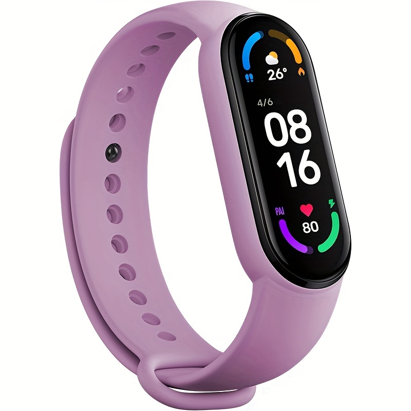 Banda para Mi Band 5 Versión Global Sport Silicona Mi Band 5 Correa  Original Pulsera Suave para Mi Band 5 Pulseras 1044 (Color: Rosa Negro,  Tamaño