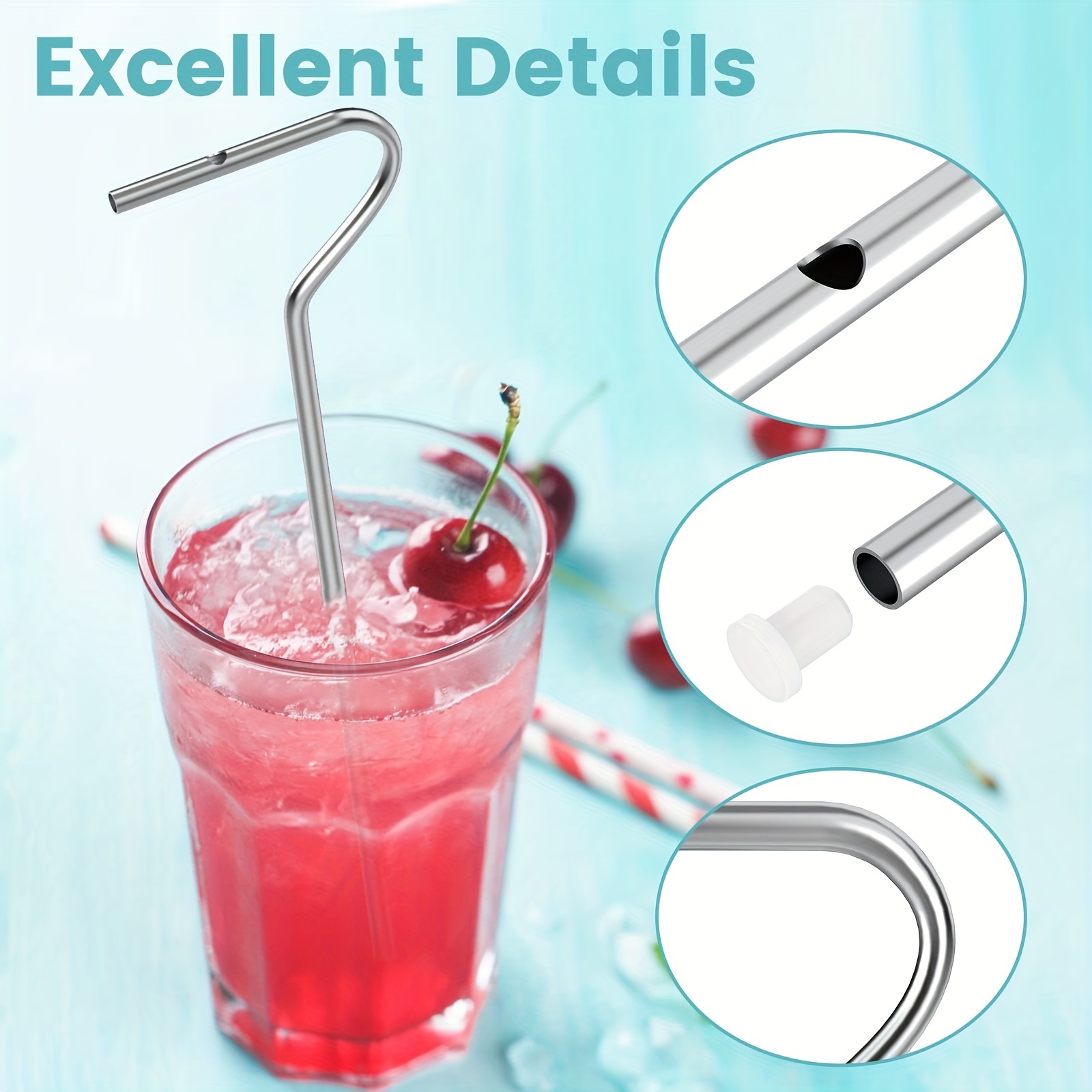 Anti Wrinkle Straw, Anti Wrinkle Reusable Glass Drinking Straw, Anti-aging  Straw, Flute Style Design For Engaging Lips Horizontally - Temu