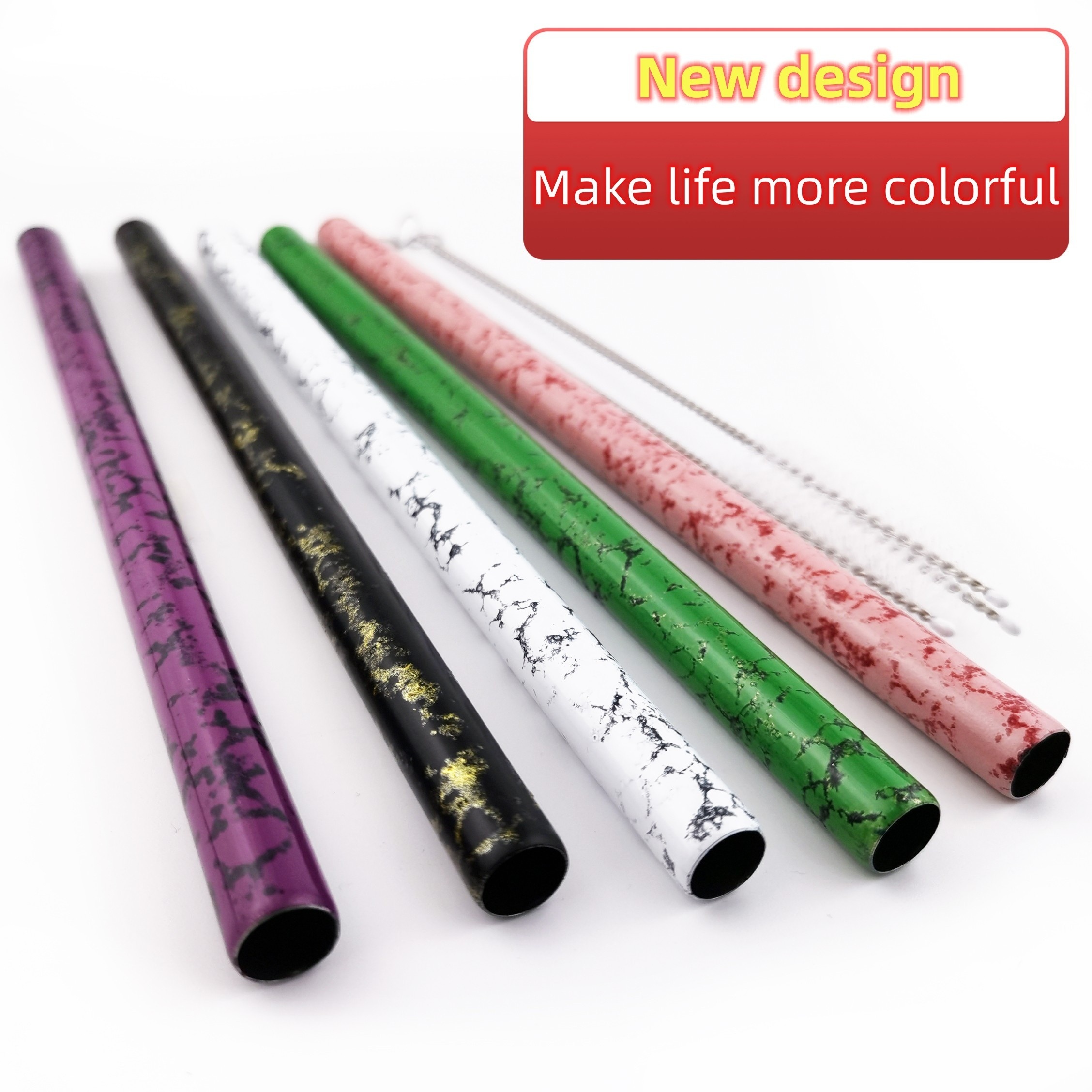 8pcs Reusable Glass Straws 14mm Extra Wide Boba Straws For Bubble