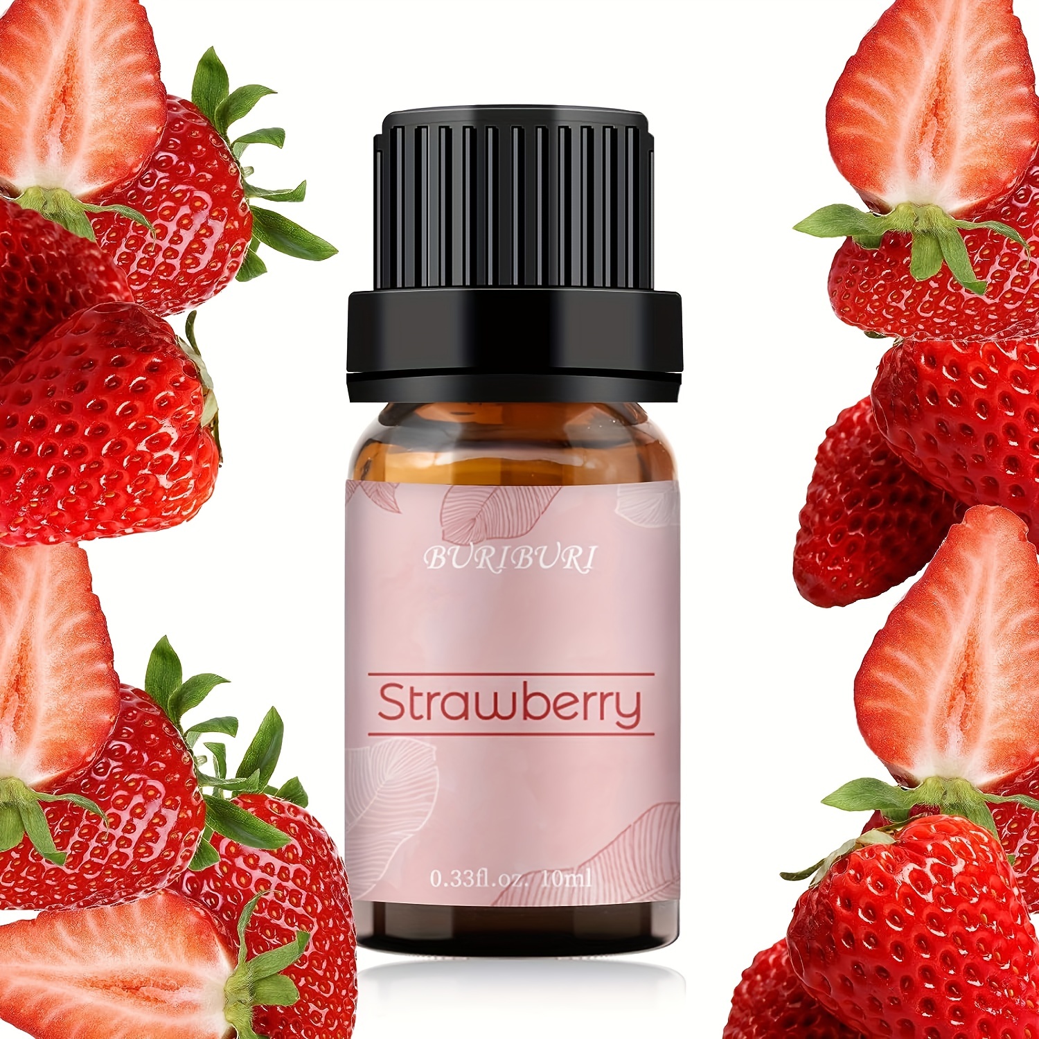 EUQEE 2.02 Fl oz Strawberry Fragrance Oil, Premium Strawberry Essential Oil  with Glass Dropper for Diffuser, DIY Soap, Candle Making - 60ML
