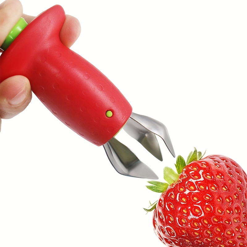 Strawberry Huller Stem Remover and Strawberry Slicer Set, for Berry Stem  Leaves Remove Corer Fruit Slicer Cutter Tomatoes DIY Platter Fruit Plate