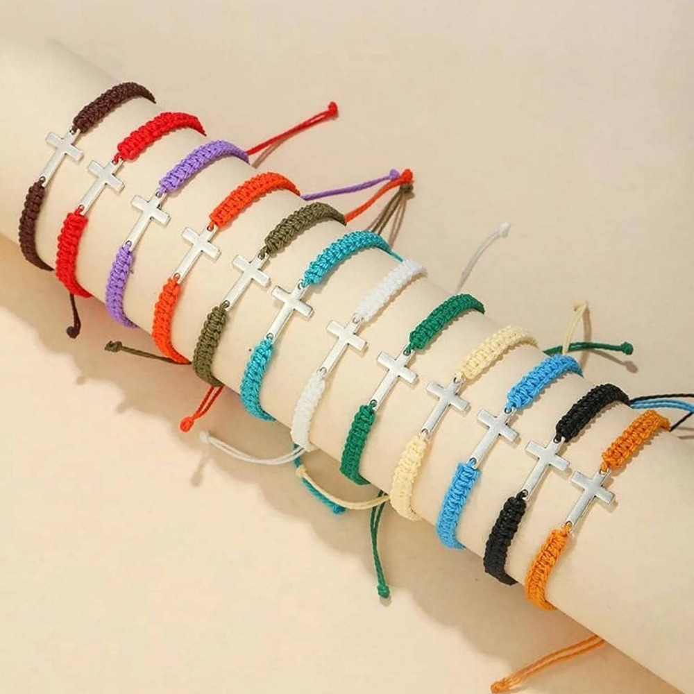 3 Stack of String Bracelets, Stackable Bracelet, Wax String