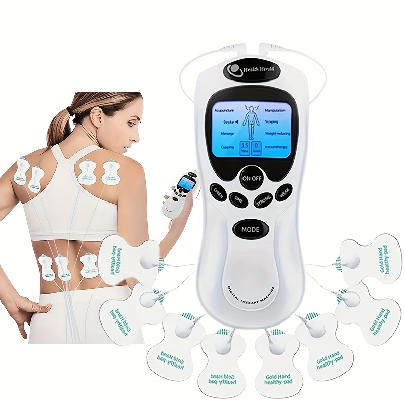 Digital Tense Machine Ems Massager Electric Pulse Muscle Stimulator For  Back Neck Electrode Massage Pads Convenient Use At Home - Temu Republic of  Korea