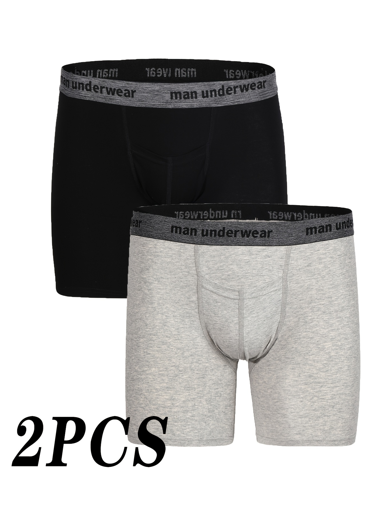 Men's Solid Cotton Boxers Underwear