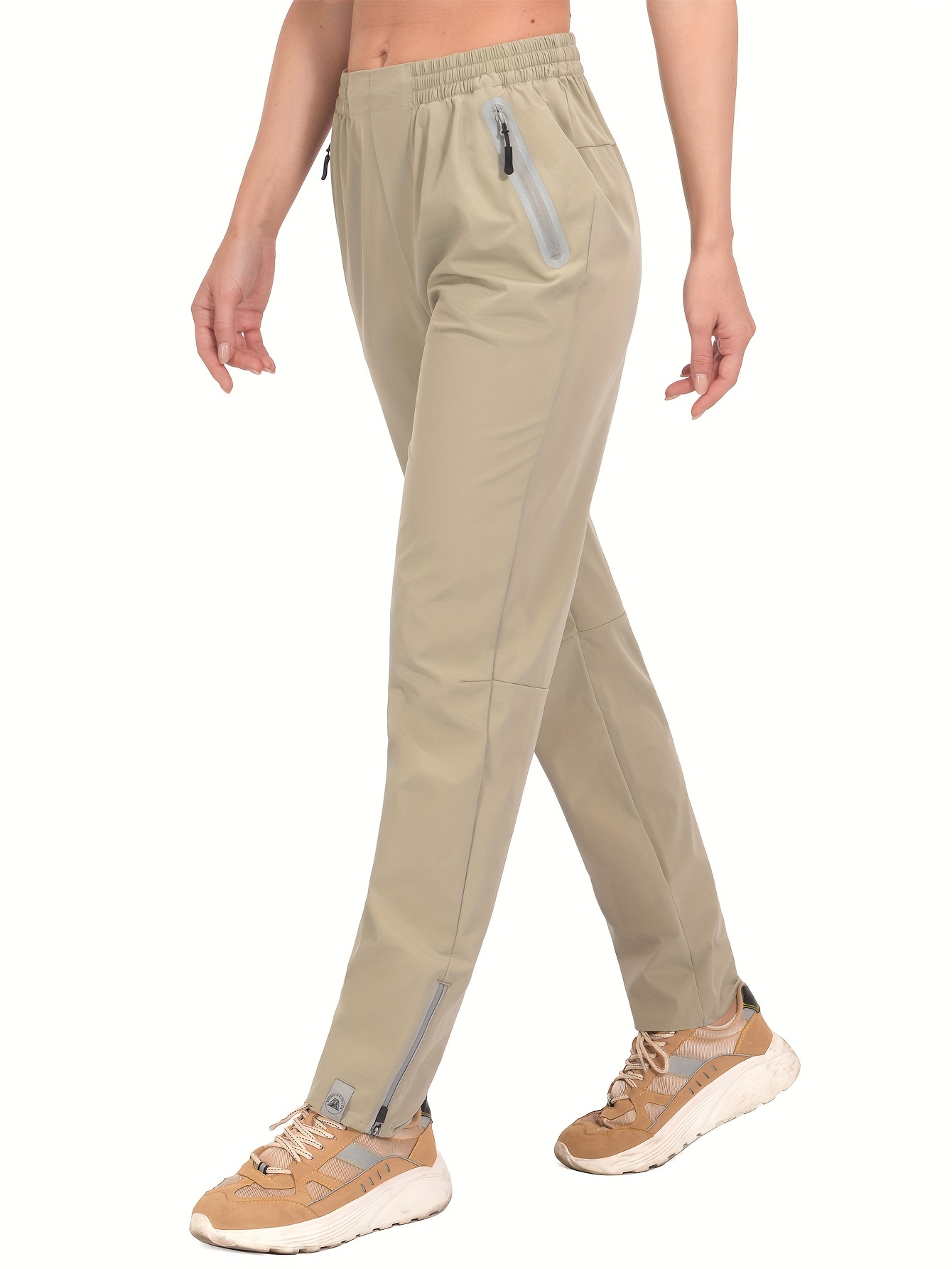 Womens Stretch Work Office Business Casual Slacks Solid Color