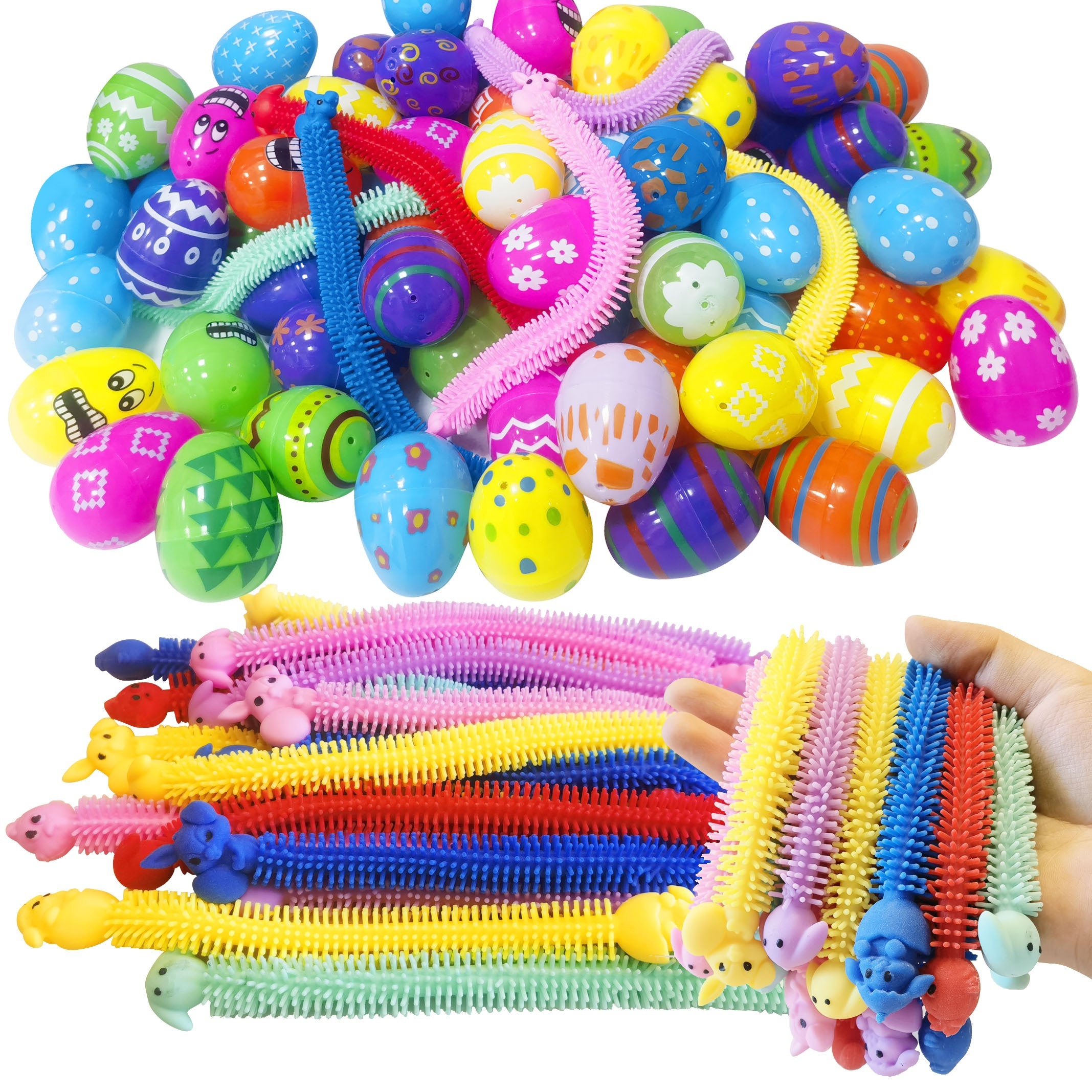 Paquete de 4 juguetes sensoriales para ansiedad como decoración de Pascua,  conejito de Pascua, juguete sensorial de burbujas para decoración de