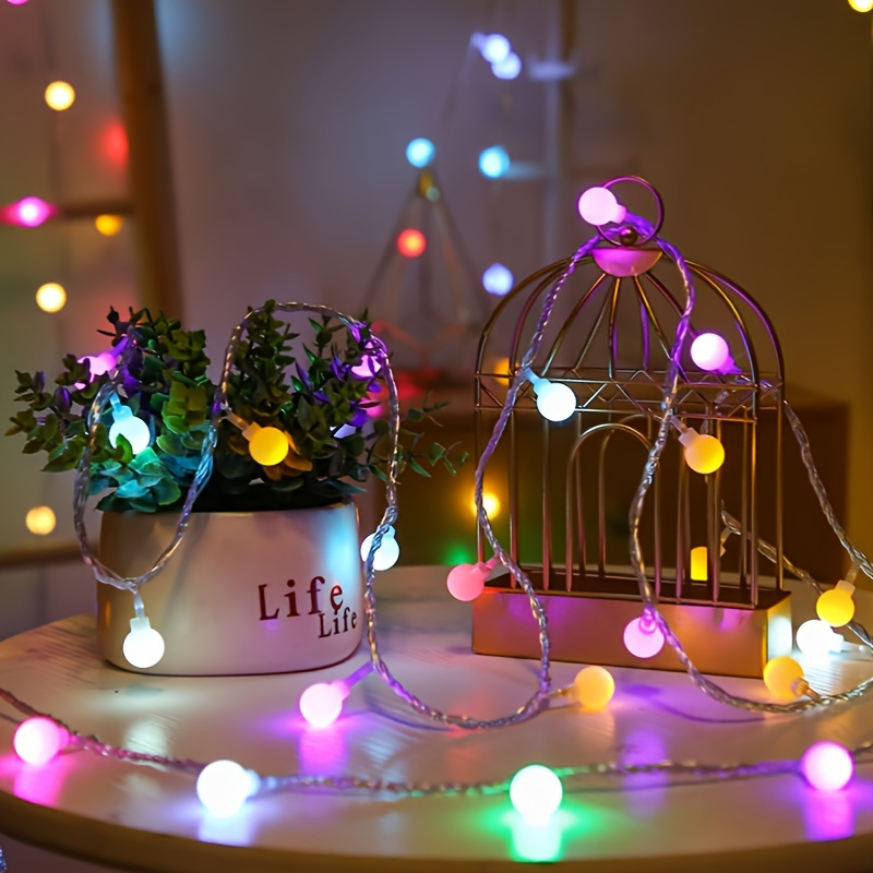 10m Photo Clip LED guirlande lumineuse, 80 LEDs, 3 piles AA, boîte à  chaînes, lampes, lumière décorative pour la maison, images suspendues, fête  de bricolage, mariage, décoration de Noël