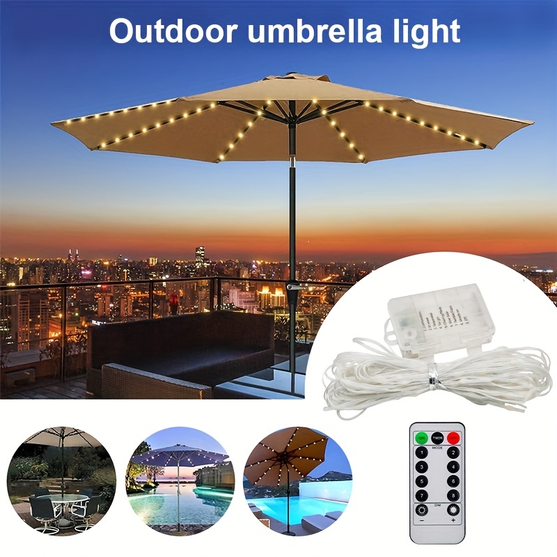 Battery Powered 48leds Lantern Poles Umbrella Light Portable