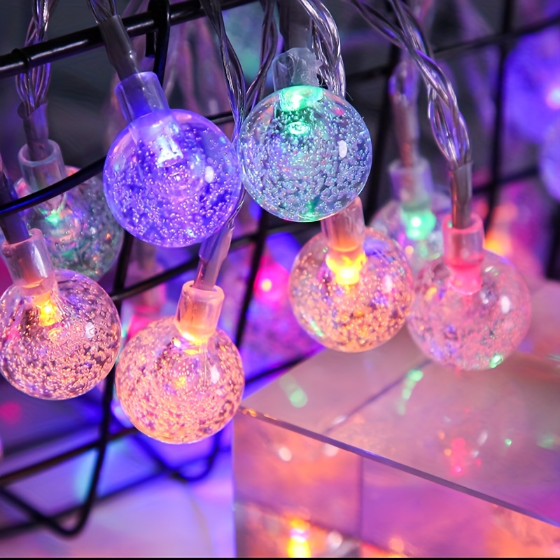 Cheap Waterproof String Lights Crystal Crackle Ball Lights Indoor Outdoor  Led Decorative Lights