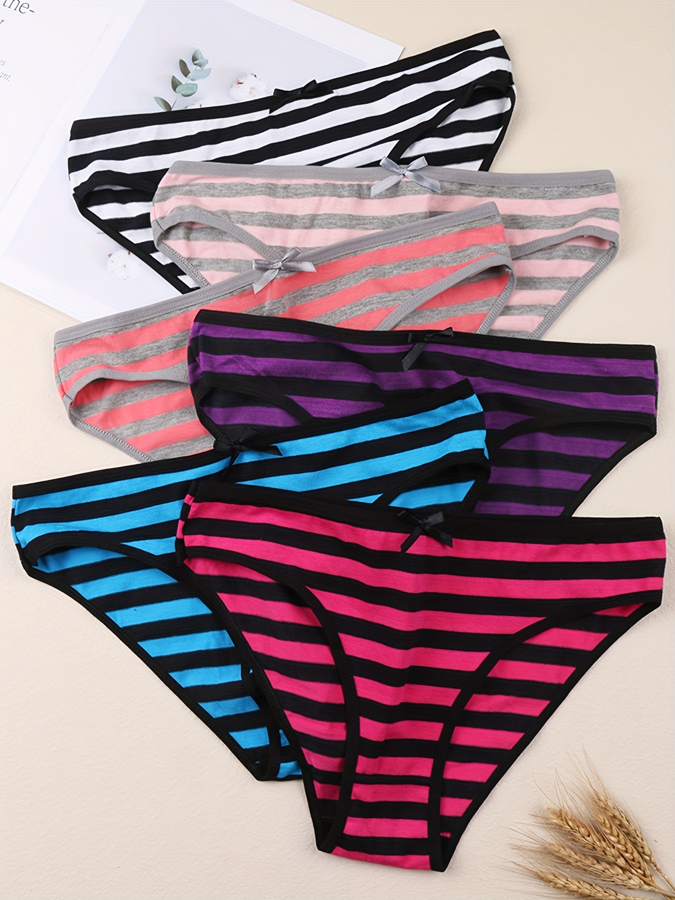 Womens Simple Glossy Seamless Stripe Belt Bikini Panties - Temu New Zealand