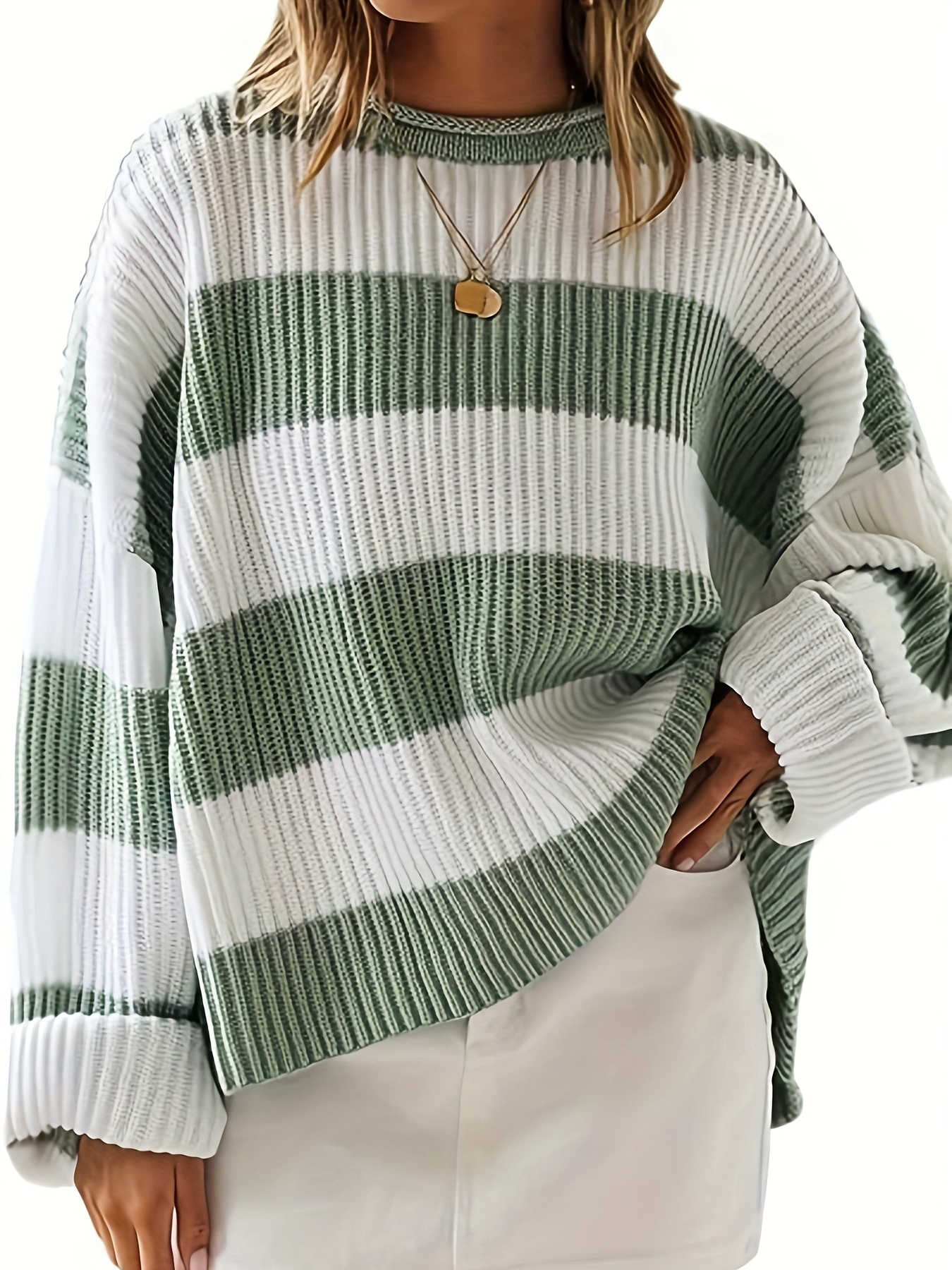 Striped Sweater For Women - Temu Canada