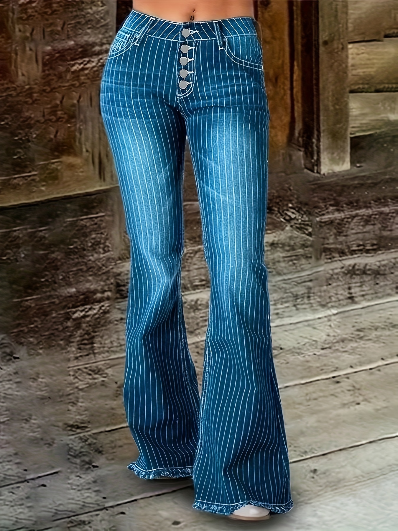 Striped Jeans - Temu Canada