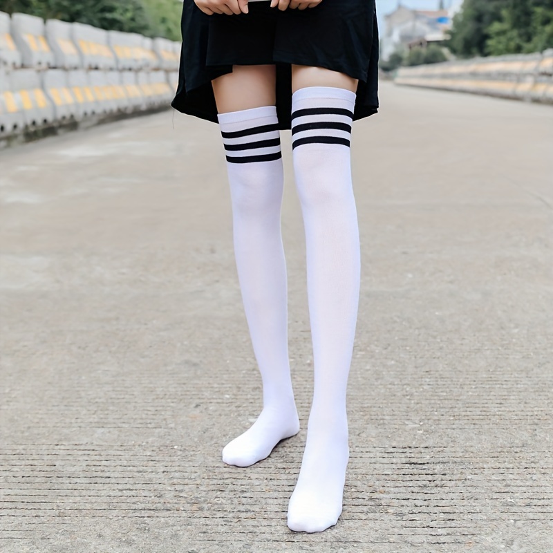 3 pares de calcetines altos para niñas y niñas hasta la rodilla tubo lindo  animal muñeca Medias calientes algodón calcetines largos para niños