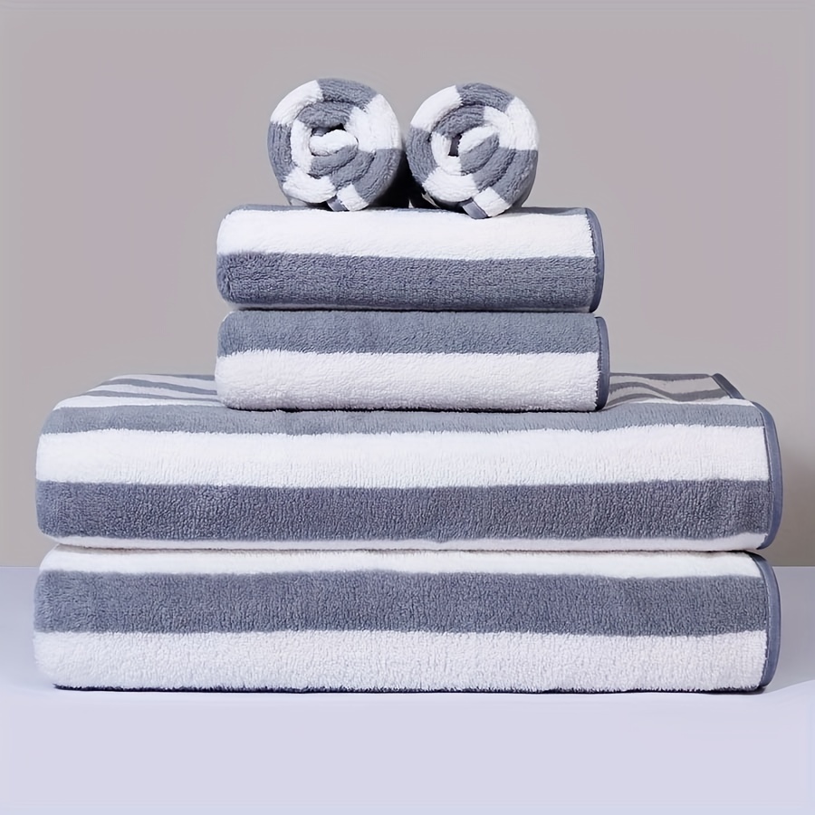 Juego de toallas de baño extra grandes de 35 x 70 pulgadas, juego de  toallas de baño de gran tamaño, microfibra grande, secado rápido, ligero,  súper